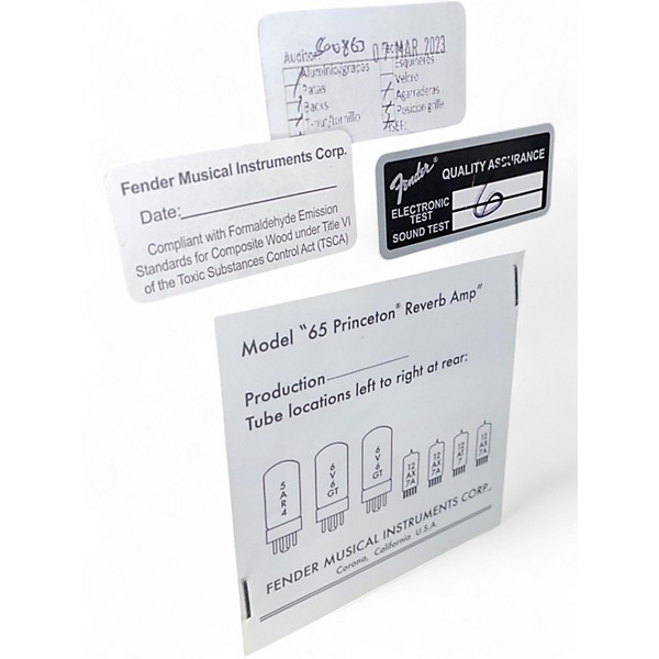 Used Fender Princeton Reverb Amp Tube Guitar Combo Amp