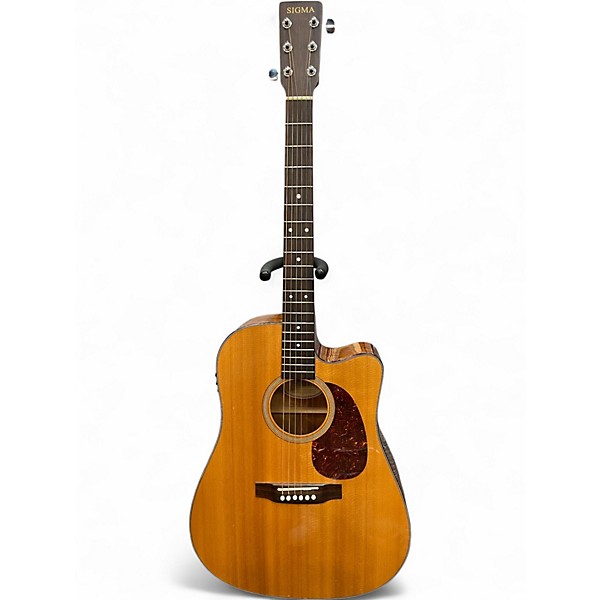 Used SIGMA SD18CE Natural Acoustic Electric Guitar