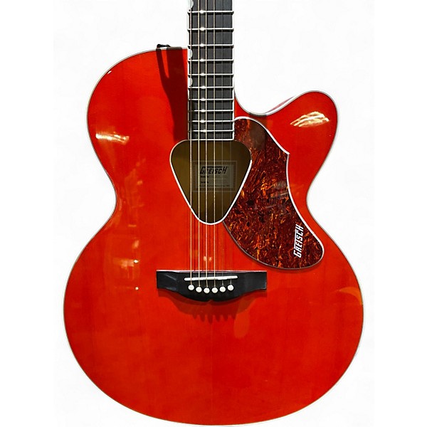 Used Gretsch Guitars G5022CE Rancher Jumbo Orange Acoustic Electric Guitar