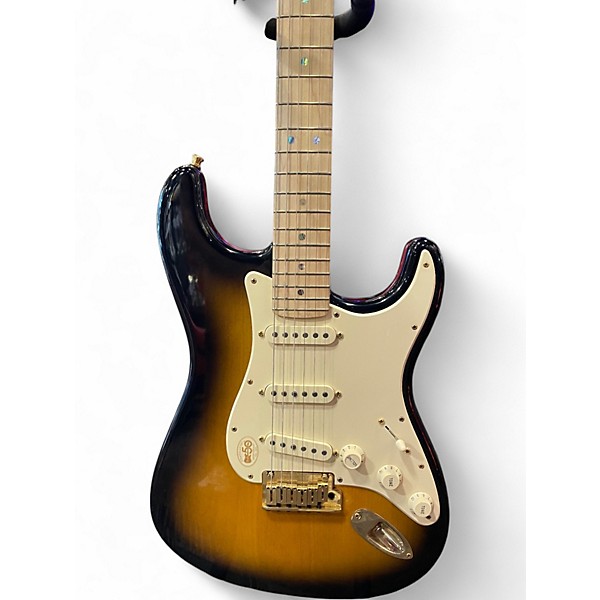 Used Fender 50th Anniversary Deluxe Stratocaster 2 Color Sunburst Solid Body Electric Guitar