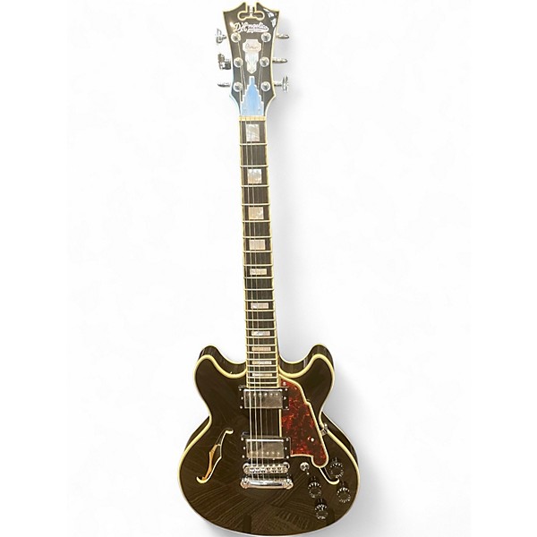 Used D'Angelico Premier Series SS Black Hollow Body Electric Guitar