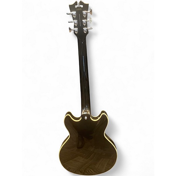 Used D'Angelico Premier Series SS Black Hollow Body Electric Guitar