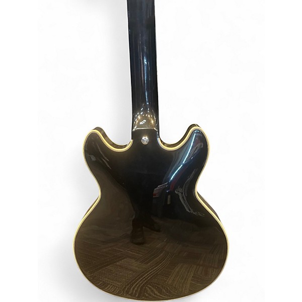 Used D'Angelico Premier Series SS Black Hollow Body Electric Guitar