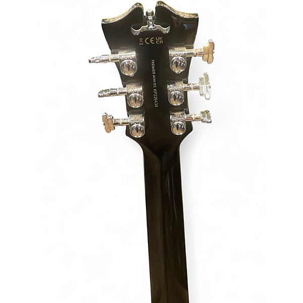 Used D'Angelico Premier Series SS Black Hollow Body Electric Guitar