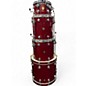 Used DW 4 Piece Collector's Series Jazz Ruby Glass Drum Kit thumbnail