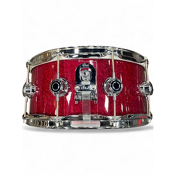 Used DW 14X6.5 Jazz Series Finish Ply Snare Ruby Glass Drum