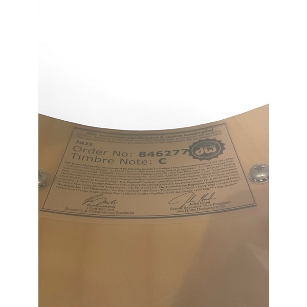 Used DW 14X6.5 Jazz Series Finish Ply Snare Ruby Glass Drum