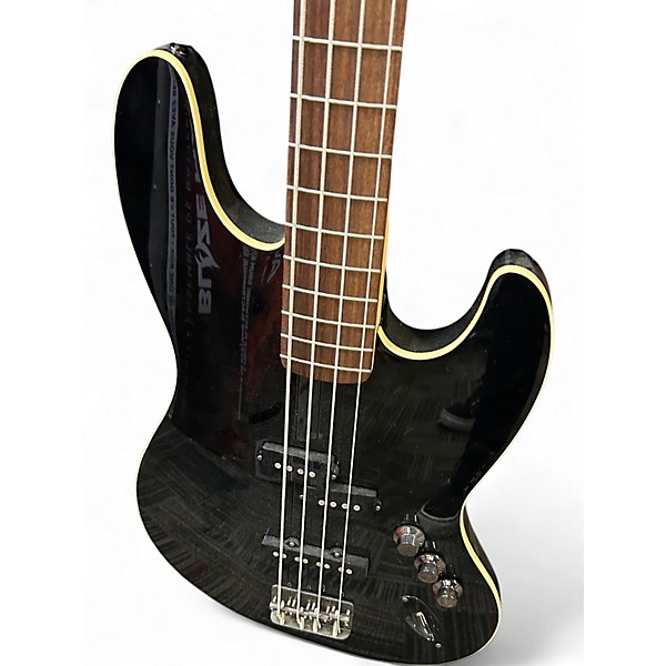 Used 2021 Fender Aerodyne Jazz Bass Black Electric Bass Guitar