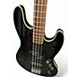 Used 2021 Fender Aerodyne Jazz Bass Black Electric Bass Guitar