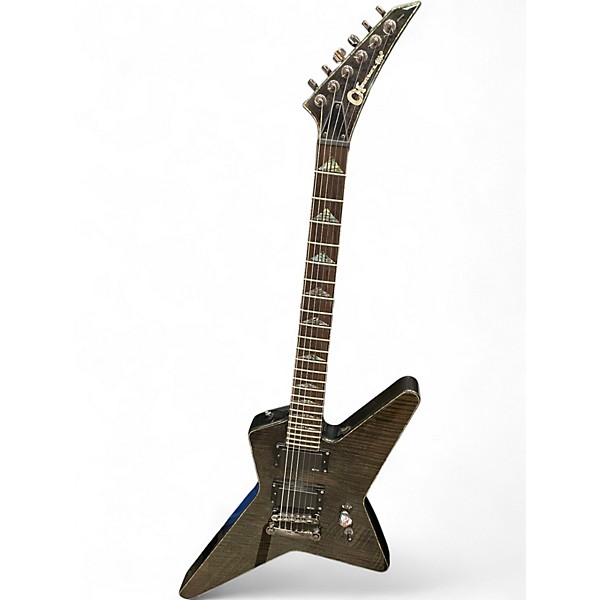 Used Charvel Desolation DST-1 ST Star Trans Black Solid Body Electric Guitar