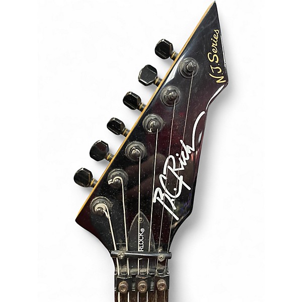 Used B.C. Rich PLATINUM SERIES WARLOCK Antique White Solid Body Electric Guitar