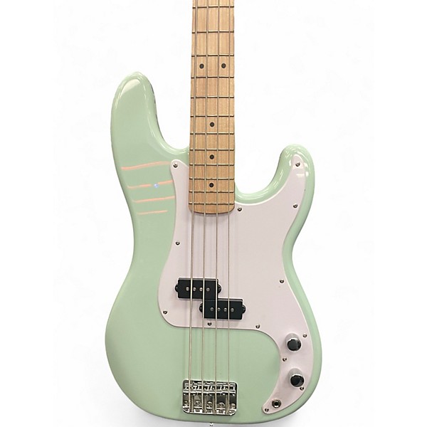 Used Squier FSR Squier Sonic Precision Bass Surf Green Electric Bass Guitar