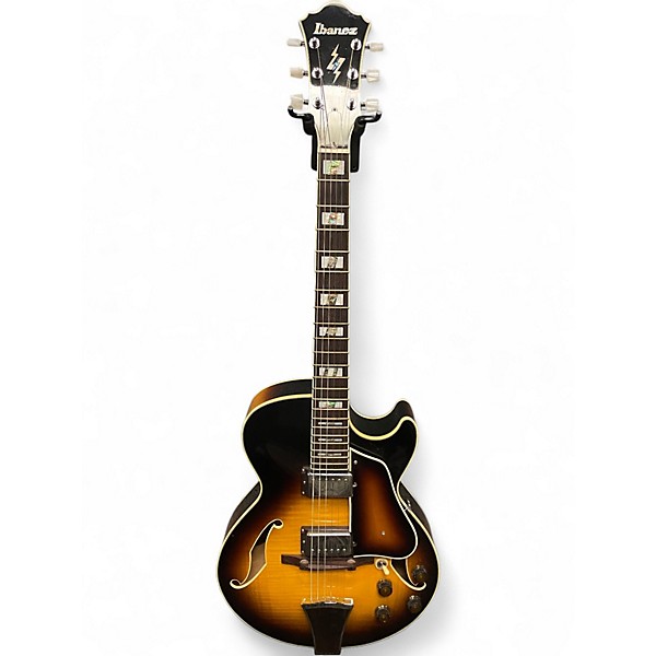 Used Ibanez AG195 2 Color Sunburst Hollow Body Electric Guitar
