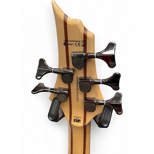 Used ESP LTD B105 5 String Natural Electric Bass Guitar