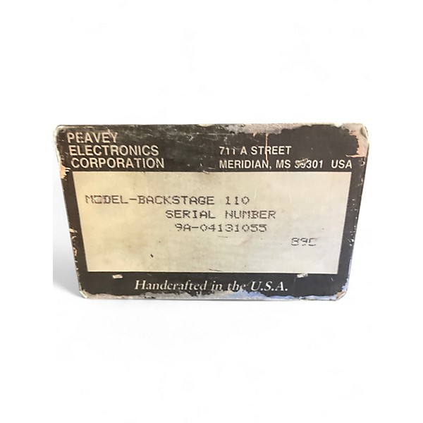 Used Peavey BACKSTAGE 110 Guitar Combo Amp