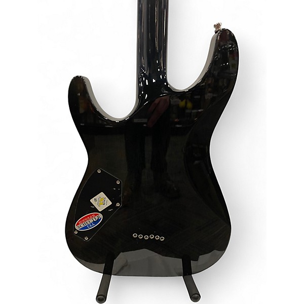 Used 2012 Schecter Guitar Research C1 Custom SEE-THRU BLACK Solid Body Electric Guitar