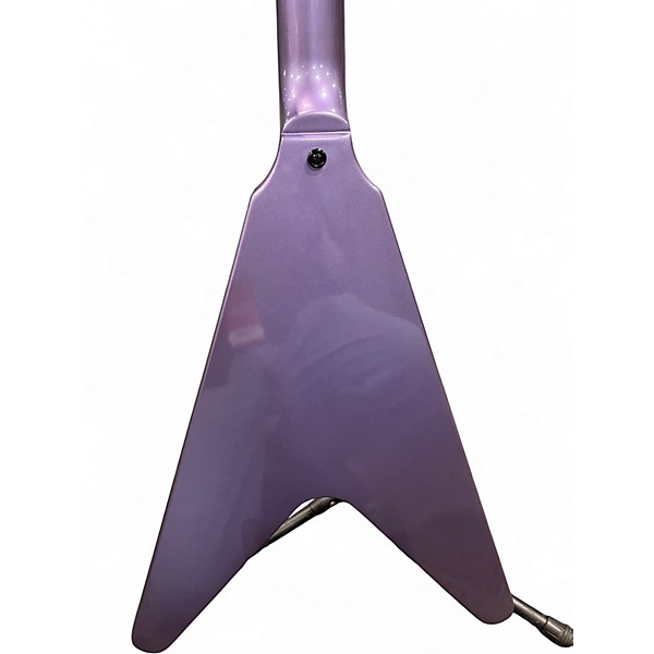 Used Epiphone 1979 kirk Hammett flying v Purple metallic Solid Body Electric Guitar