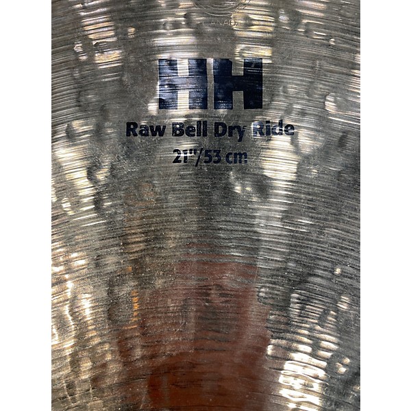 Used SABIAN 21in HH Raw Bell Dry Ride Brilliant Cymbal