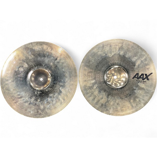 Used SABIAN 14in AAX Medium Hi Hat (Pair) Cymbal