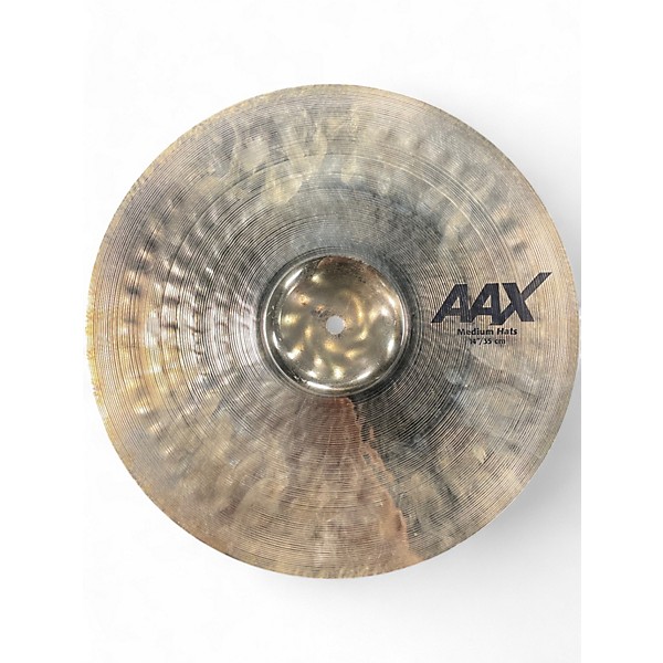 Used SABIAN 14in AAX Medium Hi Hat (Pair) Cymbal