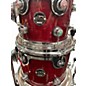 Used DW 5 Piece Performance Series Cherry Stain Laquer Drum Kit