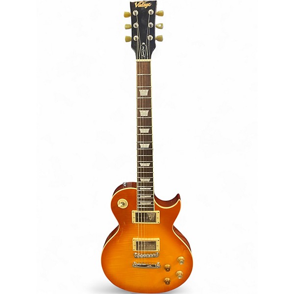 Used Vintage V100 LEMON DROP Solid Body Electric Guitar