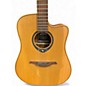 Used Lag Guitars Tramontane thv10dce Natural Acoustic Guitar