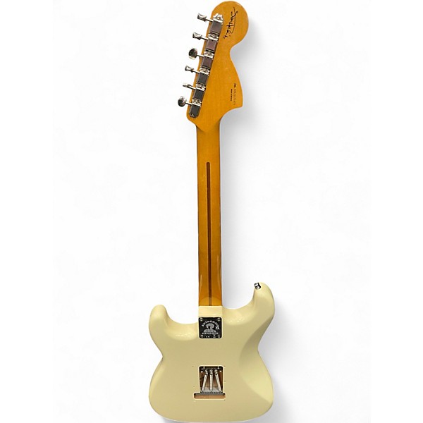 Used Fender Jimi Hendrix Stratocaster Olympic White Solid Body Electric Guitar