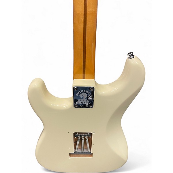 Used Fender Jimi Hendrix Stratocaster Olympic White Solid Body Electric Guitar