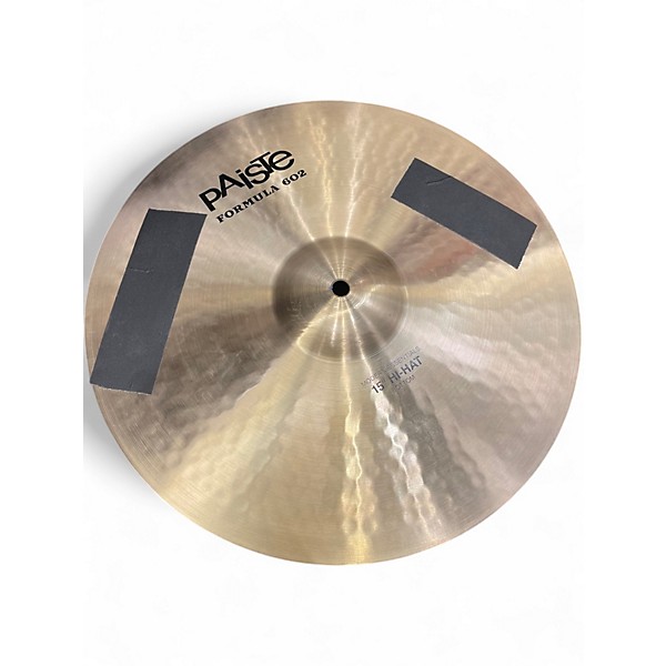 Used Paiste 15in Formula 602 Medium Hi Hat Pair Cymbal