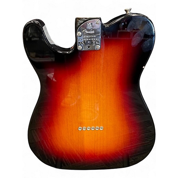 Used Fender American Professional II Telecaster 3 Color Sunburst Solid Body Electric Guitar