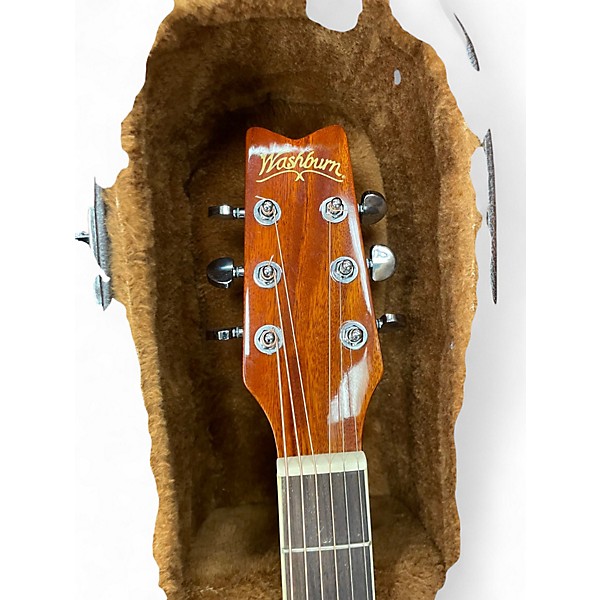 Used Washburn WD-114 Natural Acoustic Guitar
