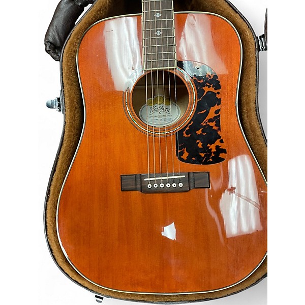 Used Washburn WD-114 Natural Acoustic Guitar