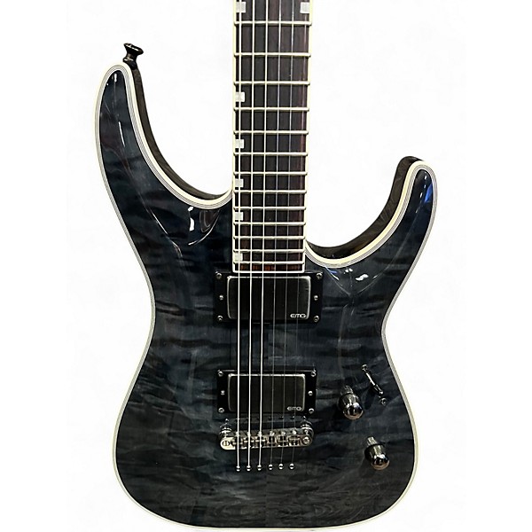 Used ESP LTD MH-1001 Deluxe Black Solid Body Electric Guitar