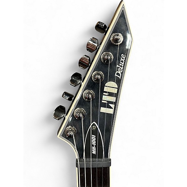 Used ESP LTD MH-1001 Deluxe Black Solid Body Electric Guitar