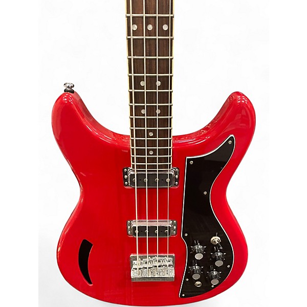 Used Eastwood K200 Red Electric Bass Guitar