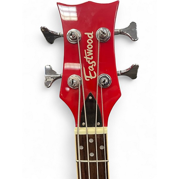 Used Eastwood K200 Red Electric Bass Guitar