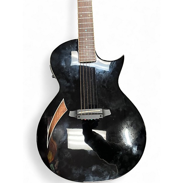 Used ESP LTD TL6 Black Acoustic Electric Guitar