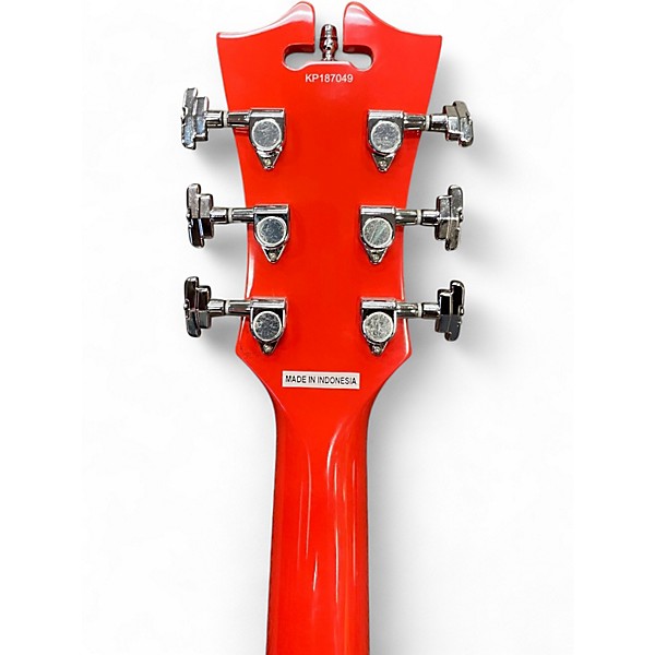 Used D'Angelico DAPDCFRCSCB Candy Tangerine Hollow Body Electric Guitar