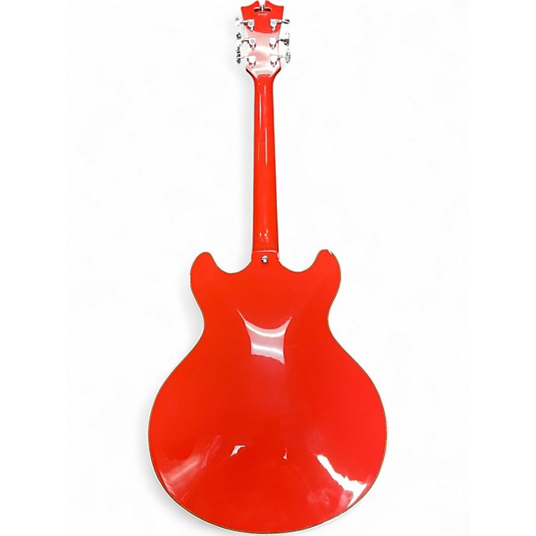 Used D'Angelico DAPDCFRCSCB Candy Tangerine Hollow Body Electric Guitar