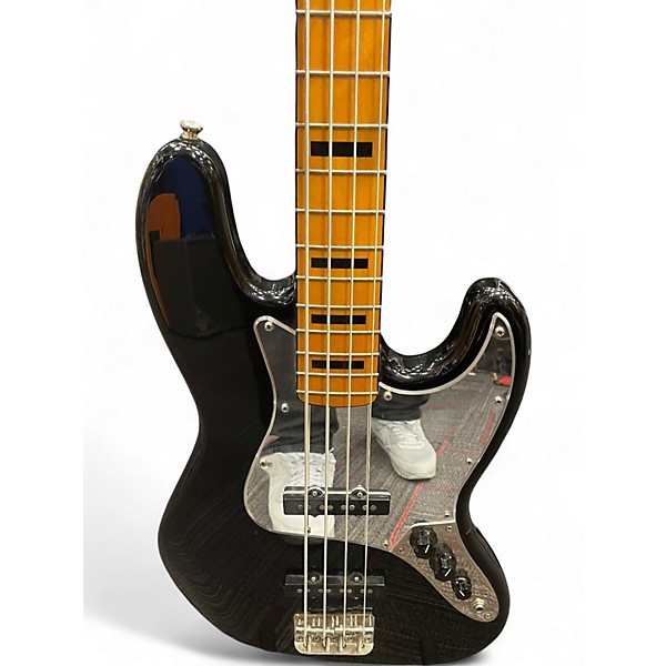 Used Squier Classic Vibe 70s Jazz Bass Black Chrome Electric Bass Guitar