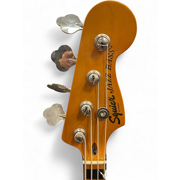 Used Squier Classic Vibe 70s Jazz Bass Black Chrome Electric Bass Guitar