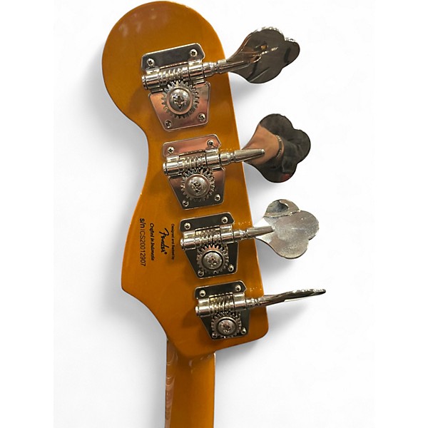 Used Squier Classic Vibe 70s Jazz Bass Black Chrome Electric Bass Guitar