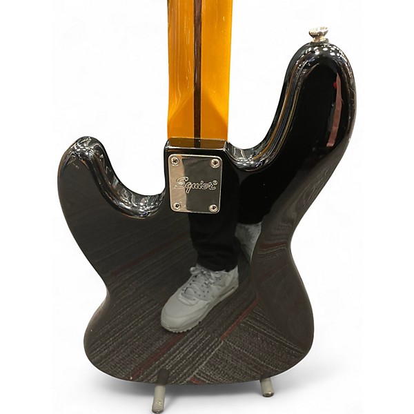 Used Squier Classic Vibe 70s Jazz Bass Black Chrome Electric Bass Guitar