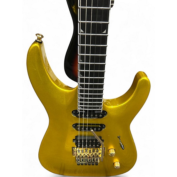 Used Jackson Soloist SL3 Metallic Gold Solid Body Electric Guitar