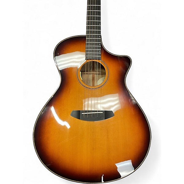Used Breedlove Oregon Concert CE Whiskey Burst Acoustic Electric Guitar
