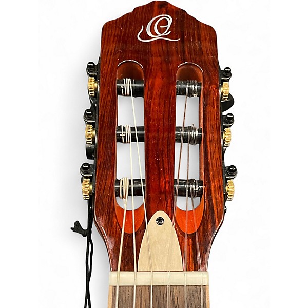 Used Ortega RTPDLX-FMA Blue Burst Classical Acoustic Guitar