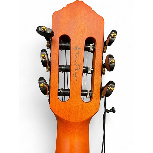 Used Ortega RTPDLX-FMA Blue Burst Classical Acoustic Guitar