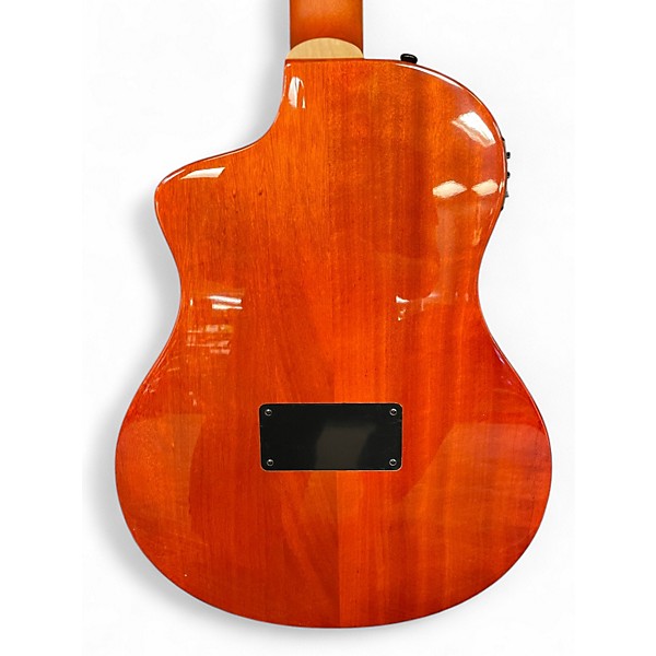 Used Ortega RTPDLX-FMA Blue Burst Classical Acoustic Guitar