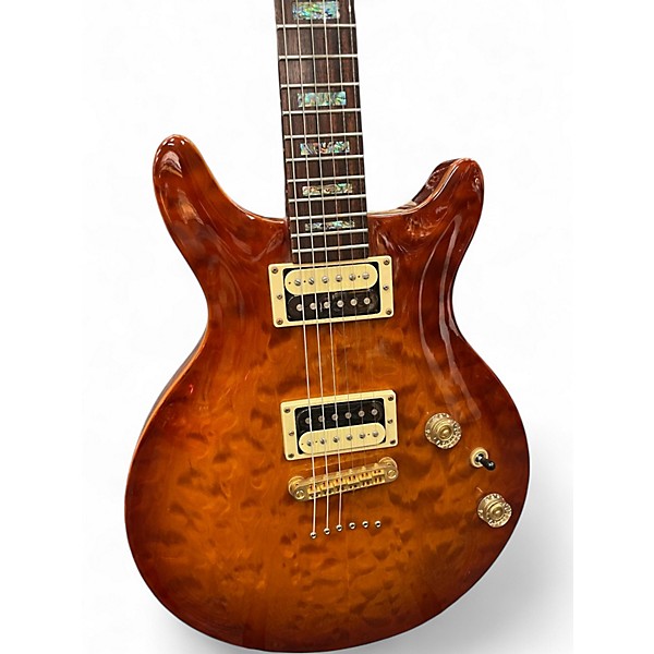 Used Michael Kelly Hourglass Quited Burst Solid Body Electric Guitar